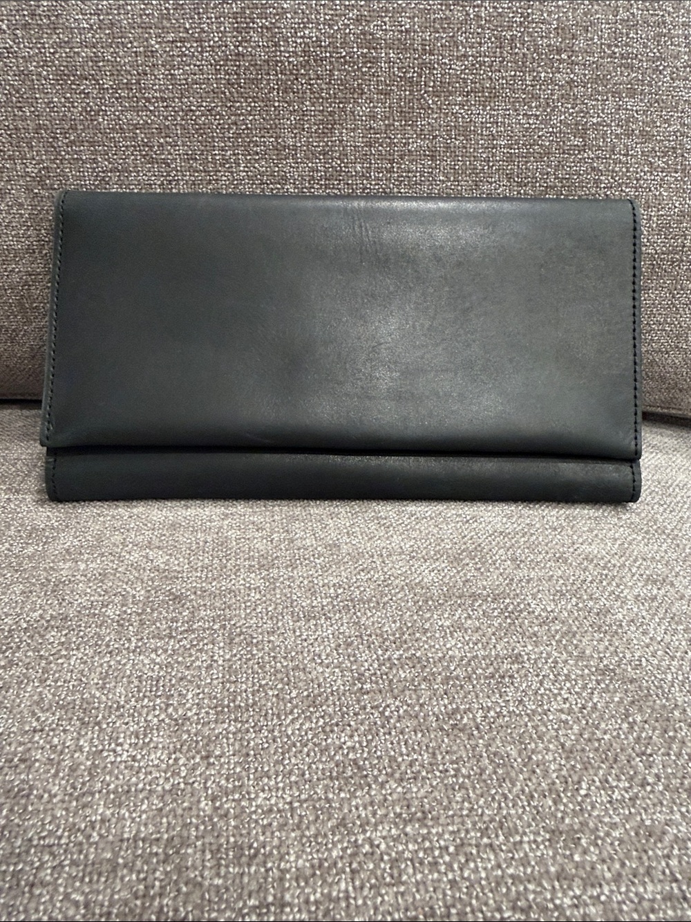 ABLE Debre Black Leather Clutch/ Wallet